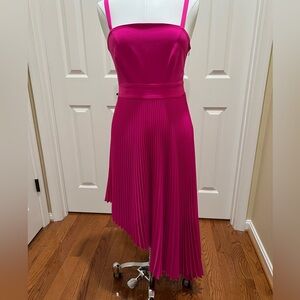 Milly Asymmetrical Pleated Elegant Dress